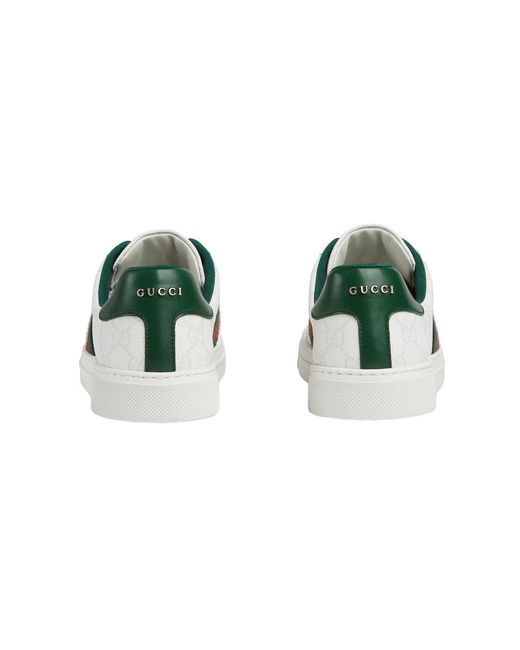 Gucci White (Wmns) Ace Canvas Monogram'