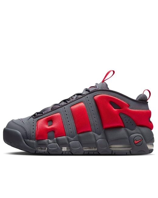 Nike Red Air More Uptempo Low 'Dark Light Crimson' for men