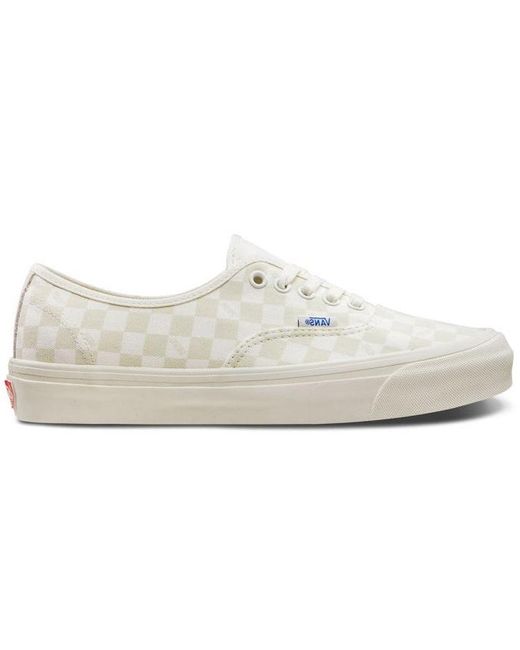 Vans White Authentic Lx 'Tonal Checkerboard' for men