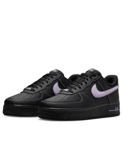 Nike Black Air Force 1 Low Light Lilac' for men