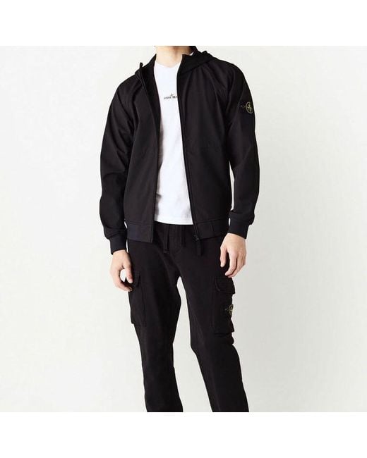 Stone Island Gray Light Soft Shell Jacket for men