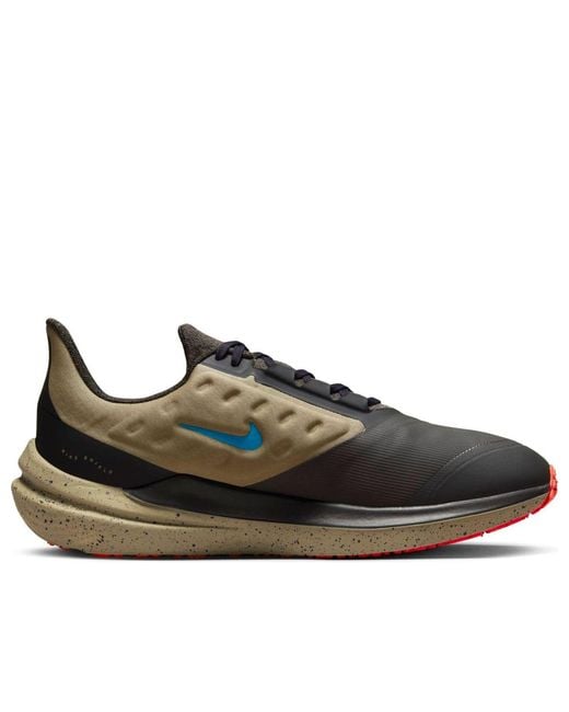 Nike Brown Air Zoom Winflo 9 Shield 'Medium Ash Laser' for men