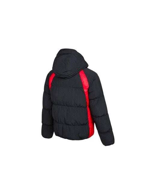 Nike Blue Contrasting Colors Printing Stay Warm Hooded Jacket for men