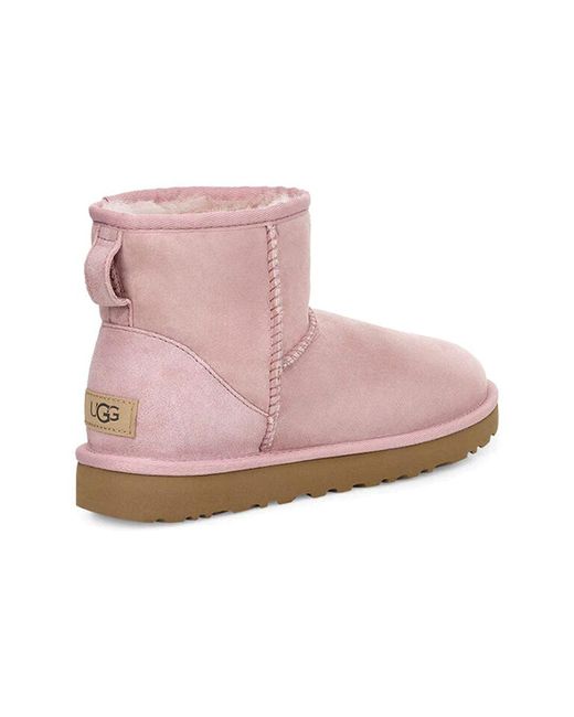 Ugg Pink (Wmns) Classic Mini Ii Fleece Lined