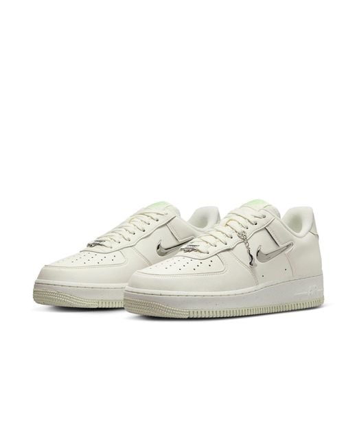 Nike White (Wmns) Air Force 1 '07 Se Next Nature 'Sail Liquid Metal'