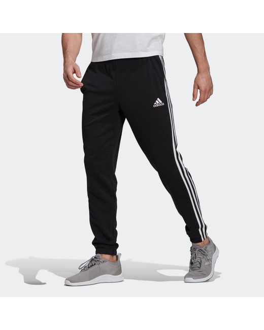 Adidas Black M 3S Ft Te Pt Casual Sports Classic Stripe Bundle Feet Long Pants for men