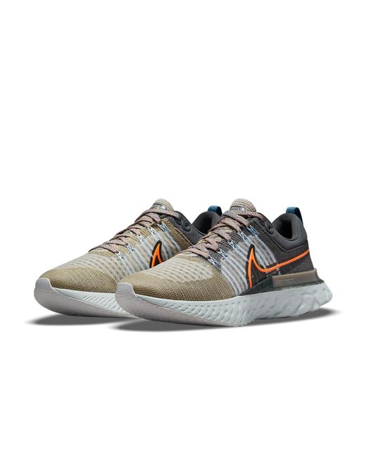 Nike Brown React Infinity Run Flyknit 2 'Made From Sport' for men