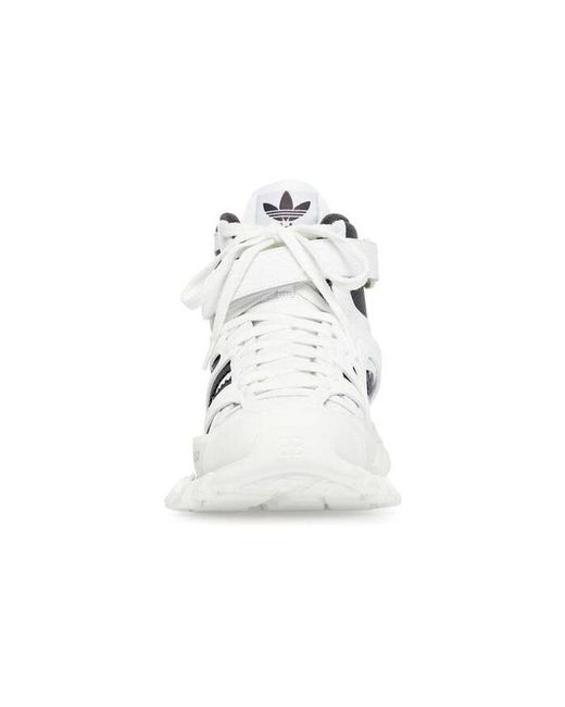 Balenciaga White X Adidas Originals Track Forum Sneakers for men