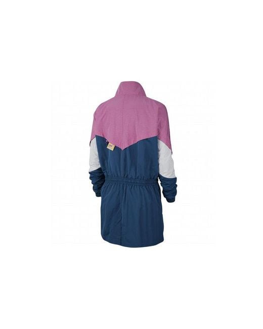 Nike Blue (Wmns) As W Sportswear Icn Clsh Track Jkt Jacket Cosmic Fuchsia