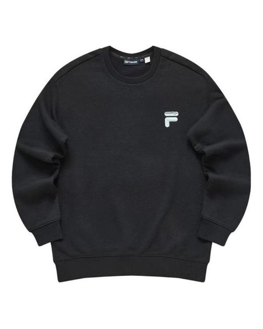 Fila Black Fob Graphic Sweater for men
