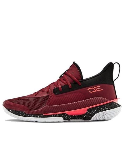 Under Armour Red Curry 7 'Underrated Tour' for men