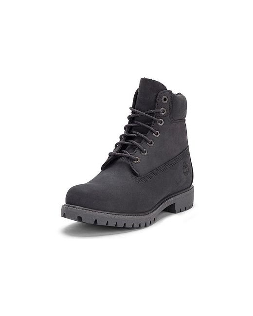 Timberland Black Premium Waterproof Boots 'Dark Nubuck' for men