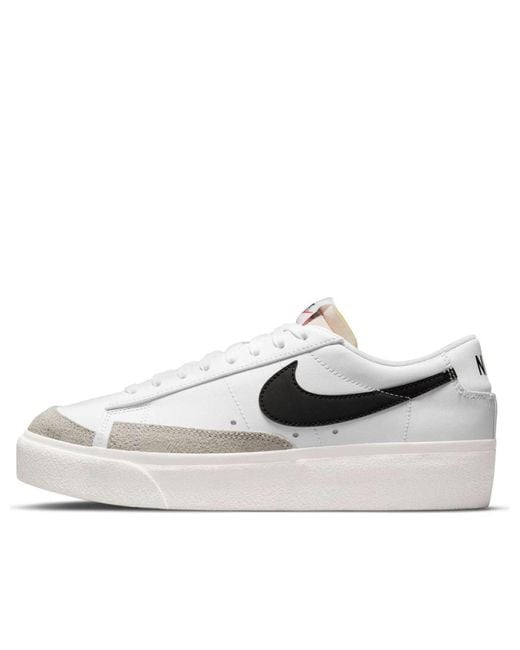 Nike White (Wmns) Blazer Low Platform
