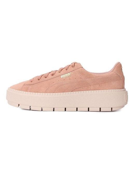 PUMA Pink (Wmns) Suede Platform Trace