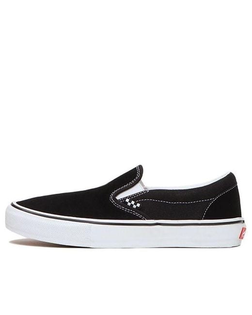 Vans Black Skate Slip-On Checkerboard' for men