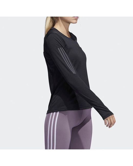 Adidas Black (Wmns) Otr Ls Tee Running Sports Long Sleeves
