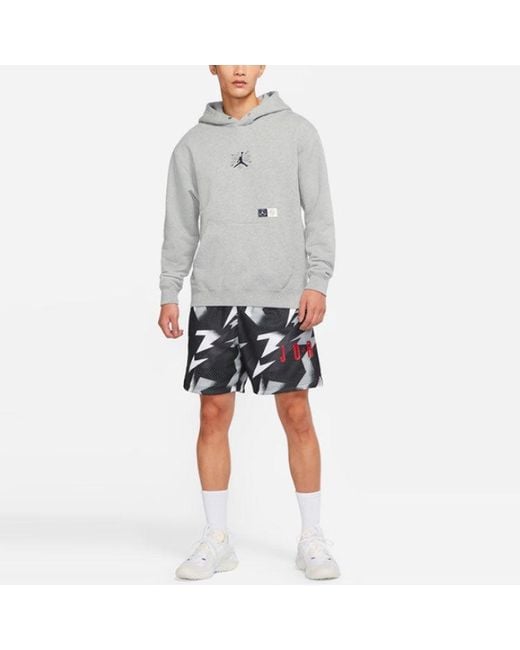 Nike Gray Cny New Year's Edition Embroidered Logo Sports Pullover for men
