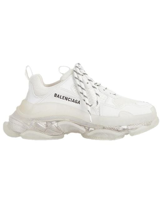 Balenciaga White (Wmns) Triple S Sneaker 'Clearsole