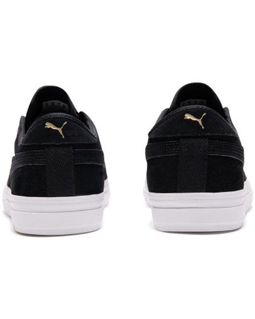 PUMA Black Capri Suede Low Tops Retro Casual Skateboarding Shoes for men