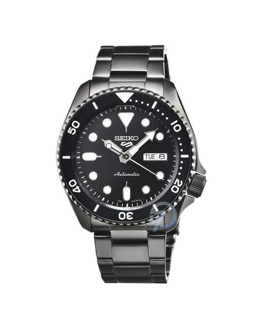 Seiko Black Casual Waterproof Sports Mechanical