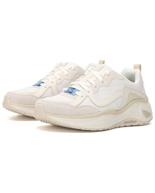 Skechers White D'Lites Wave for men