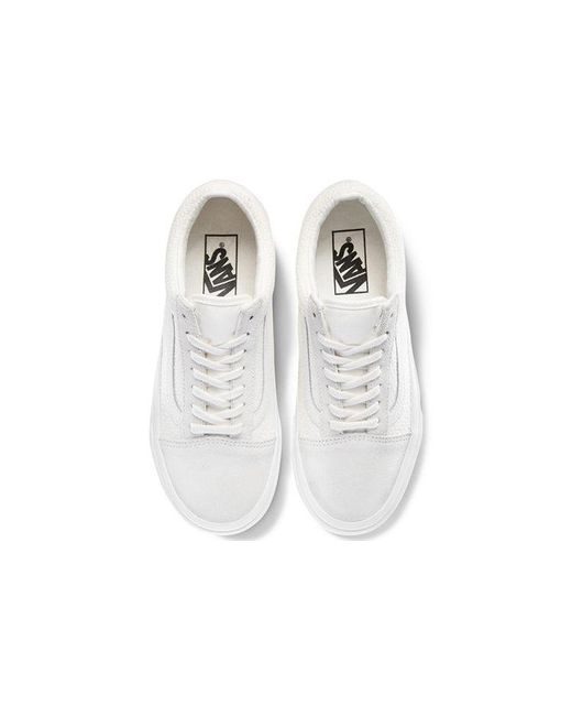 Vans White Old Skool 'Woven Check for men