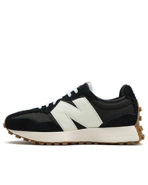New Balance Black 327 In Synthetic