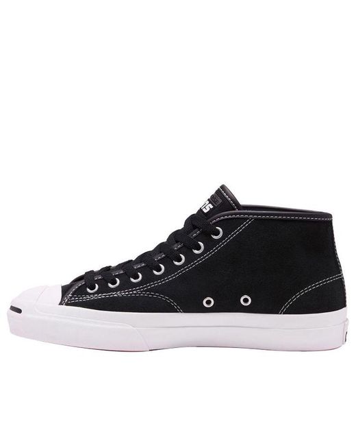 Converse Jack Purcell Pro Mid in Black for Men | Lyst