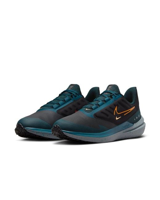 Nike Blue Air Zoom Winflo 9 Shield Deep Jungle' for men