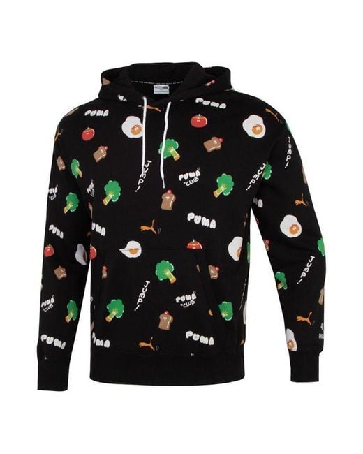 PUMA Black Sports Breathable Cartoon Printing Running Breathable Casual Pullover for men