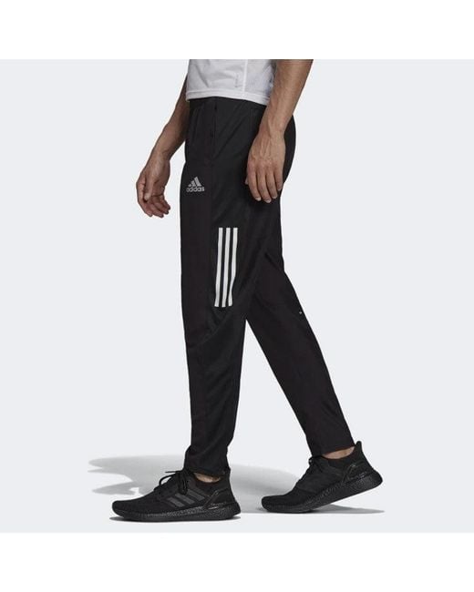 Adidas Black Logo Sports Running Long Pants/Trousers for men