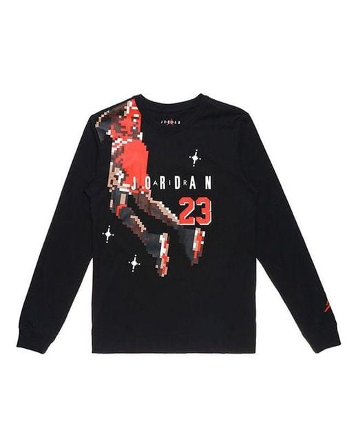 Nike Blue Brand Holiday Casual Sports Round Neck Alphabet Printing Long Sleeves for men