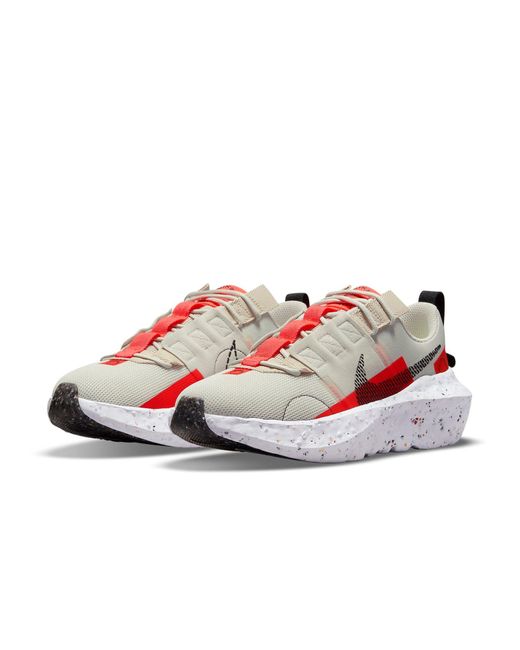 Nike Red (Wmns) Crater Impact 'Light Bone Bright Crimson'