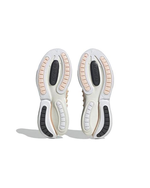 Adidas White Alphaboost V1 Shoes