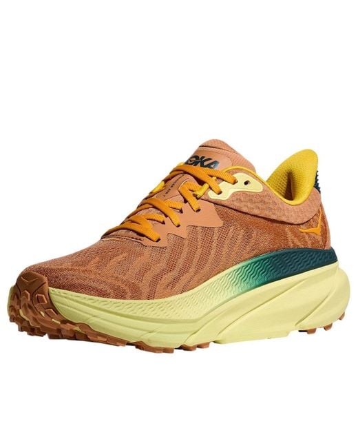 Hoka One One Brown Challenger 7 'Terra Cotta Yuzu' for men