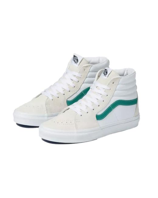 Vans White Sk8-Hi 'Classic Sport