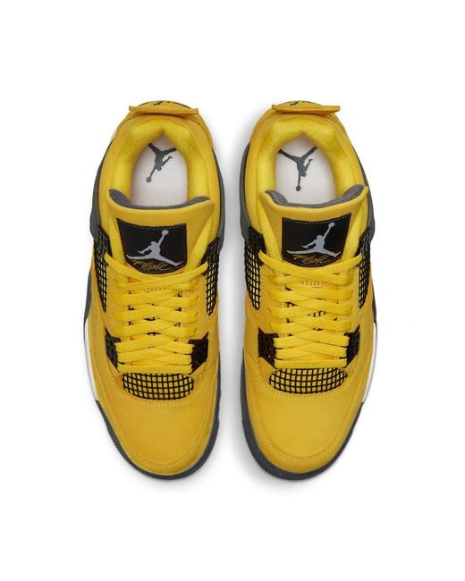 Nike Yellow 4 Retro 'Lightning' 2021 for men