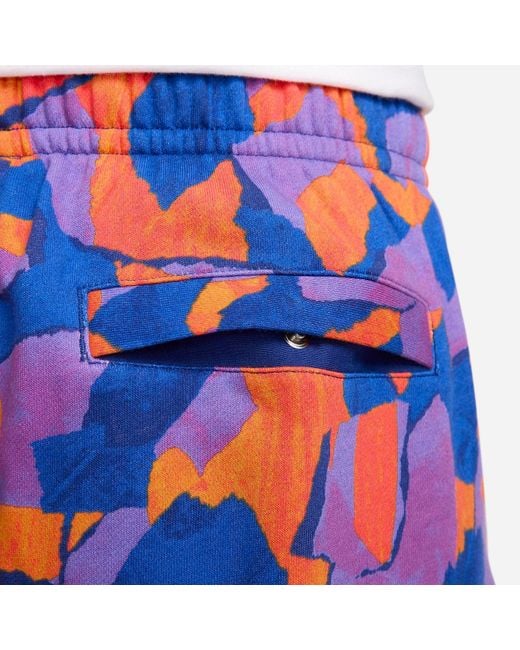 Nike Blue Club Fleece French Terry Shorts 'Vivid Deep Royal' for men