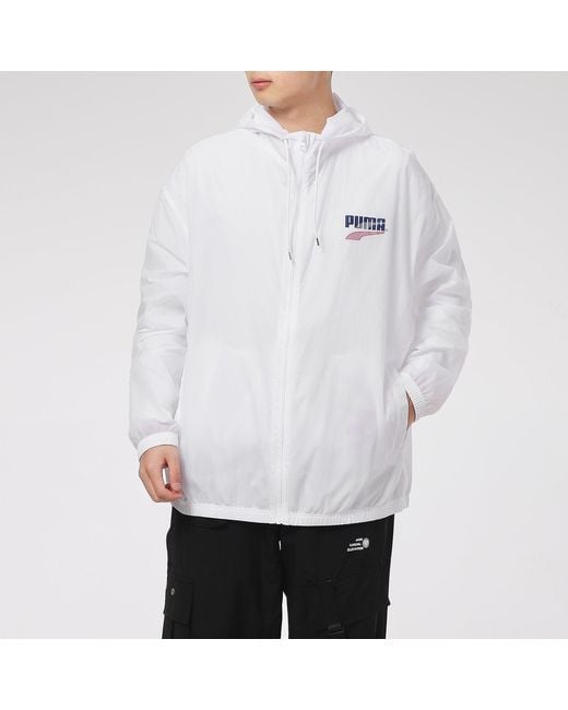 PUMA White Decor 8 Lightweight Woven Jacket for men