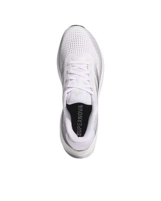 Adidas White Supernova Rise 'Cloud Core Zero Metalic' for men