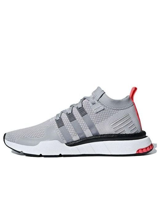 adidas Eqt Support Mid Adv Primeknit 'double Grey' in White for Men | Lyst