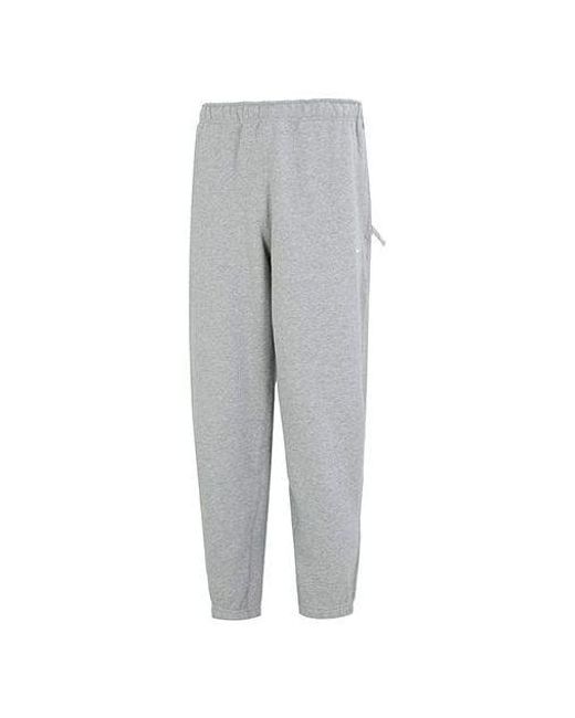 Nike Gray Solo Swoosh Sweatpants for men
