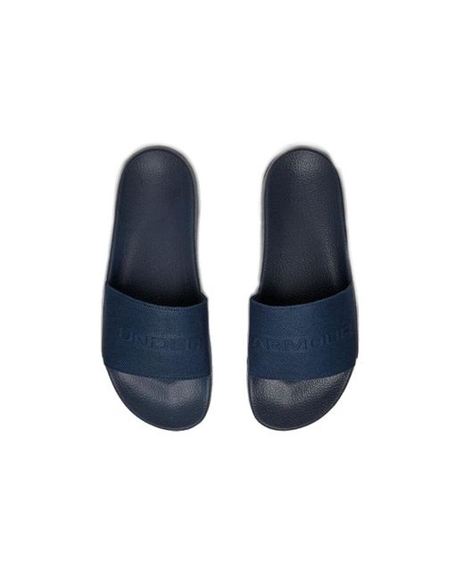 Under Armour Blue Core Remix Canvas Slippers for men