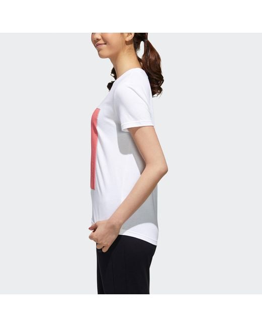 Adidas White (Wmns) Neo Cs Tee 1 Casual Sports Breathable Short Sleeve
