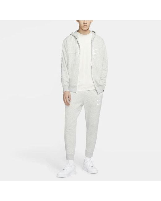 Nike Gray Embroidery Logo Zipper Sport Jacket for men