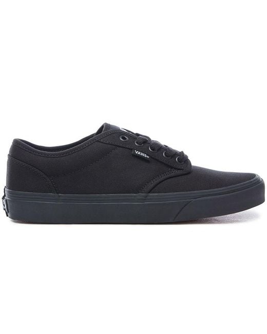 Vans Blue Authentic Atwood Skateboard Series Mid-Top Retro Skate Shoes for men