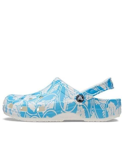 CROCSTM Blue Classic Duke Print Clogs