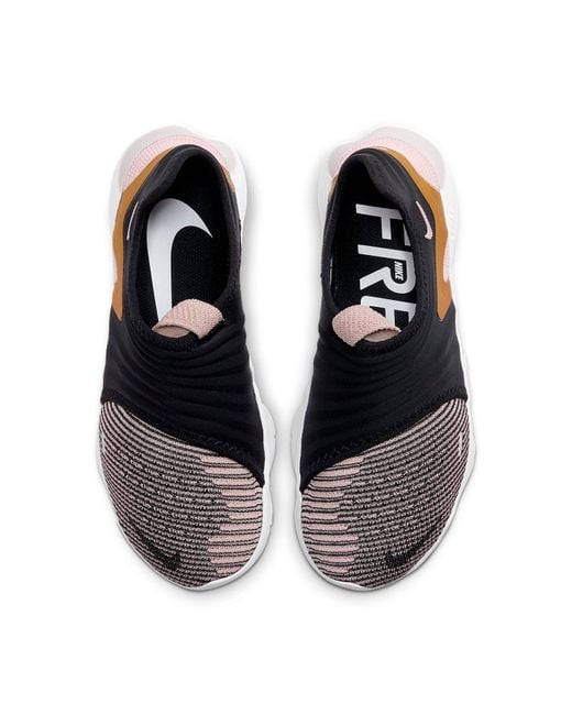 Nike Black (Wmns) Free Rn Flyknit 3.0 For/Golden