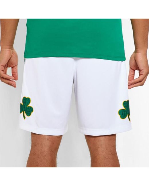 Nike White Nba City Edition Swingman Boston Celtics Shorts for men