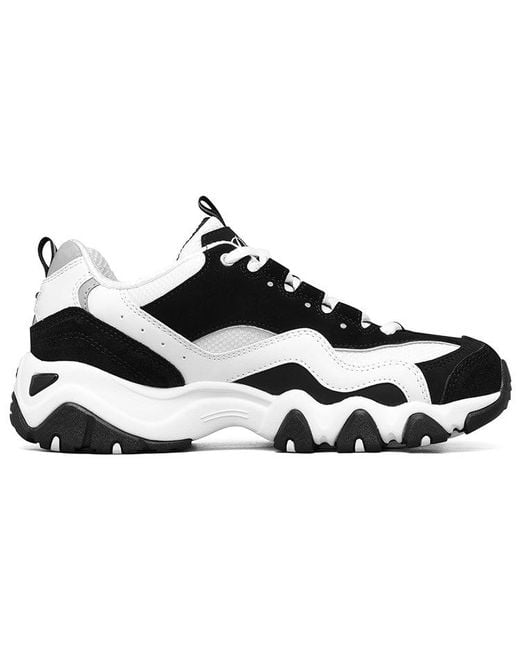 Skechers White (Wmns) D'Lites Low Dad Shoes Gs